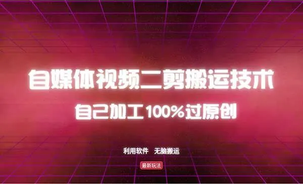 视频二剪搬运技术